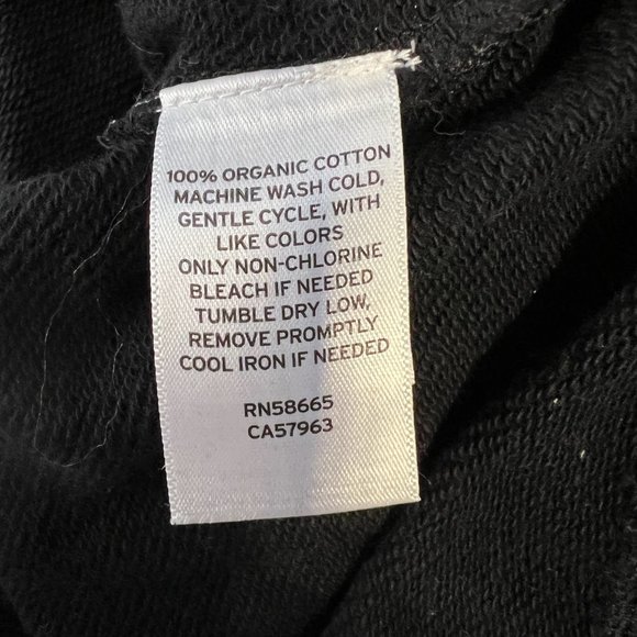 NWOT OPEN EDIT Organic French Terry Pullover in Black (M) - Picture 8 of 9
